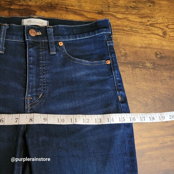 Madewell Jeans Size 28 Skinny 9" High Rise Tummy Control Larkspur Wash F8990 - Picture 8 of 12